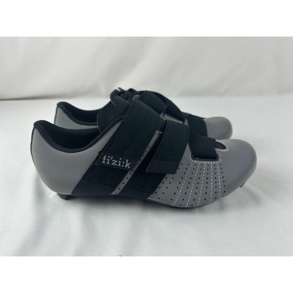 New Fizik Tempo Powerstrap R5 Reflective Grey Black EU 40.5 / 8 US Road Shoes - Picture 2 of 8